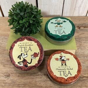 Disney Mickey's Tea Tins-Donald, Goofy and Minnie Mouse